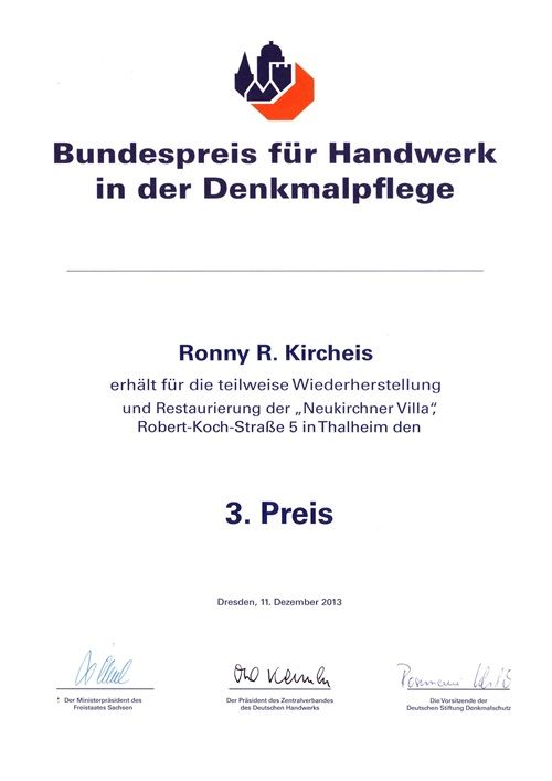 Urkunde Bundespreis g